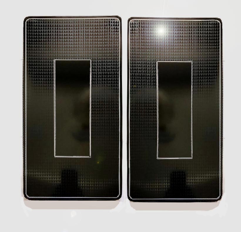 * Gas-elec. Rectangle Metal Stove Burner Covers Solid Black * Gas-elec. Rectangle Metal Stove Burner Covers Solid Black